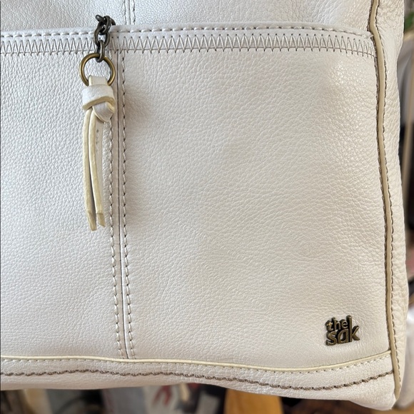 The Sak White Leather Crossbody Bag - Picture 2 of 5